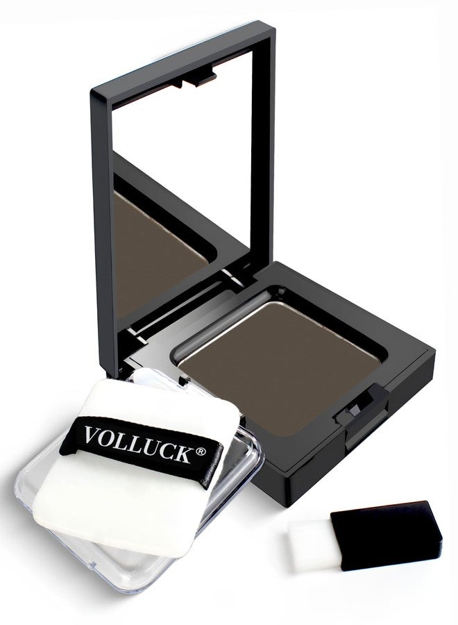 VOLLUCK Root Touch Up Powder, Instantly Cover Gray Hairline Powder, Root Touch Up powder for Women & Men,Bald Spots, Eyebrows (Dark Brown, 0.42 Ounce (Pack of 1)) - Image 1